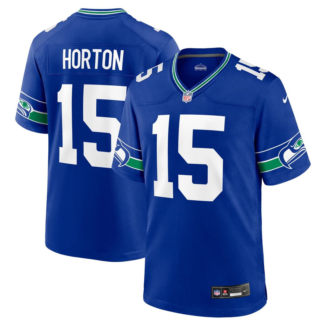 Seattle Seahawks Tory Horton Nike Royal Alternate Game Jersey product image 1, provided for visual reference and product