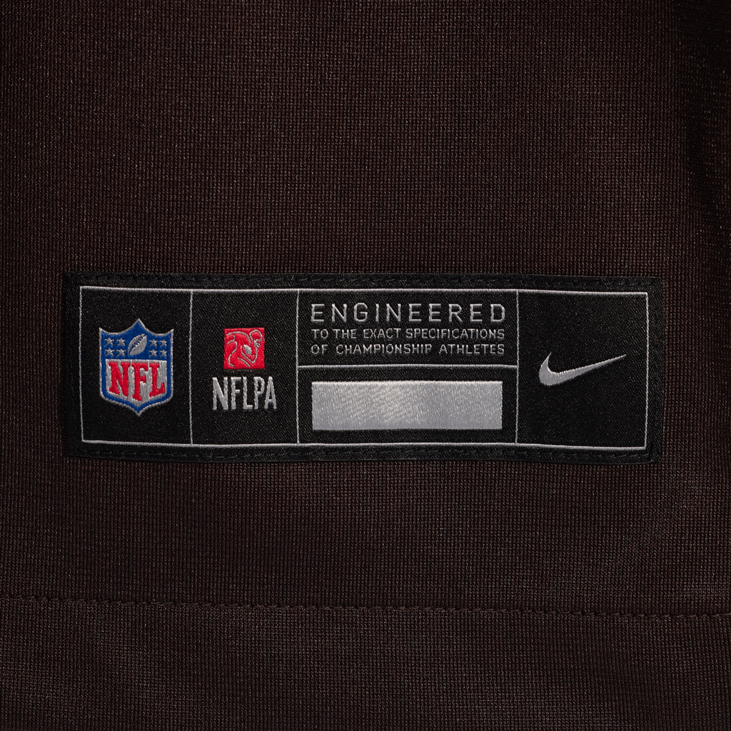 Cleveland Browns Tyre Phillips Nike Brown Team Game Jersey product image 9, provided for visual reference and product detail