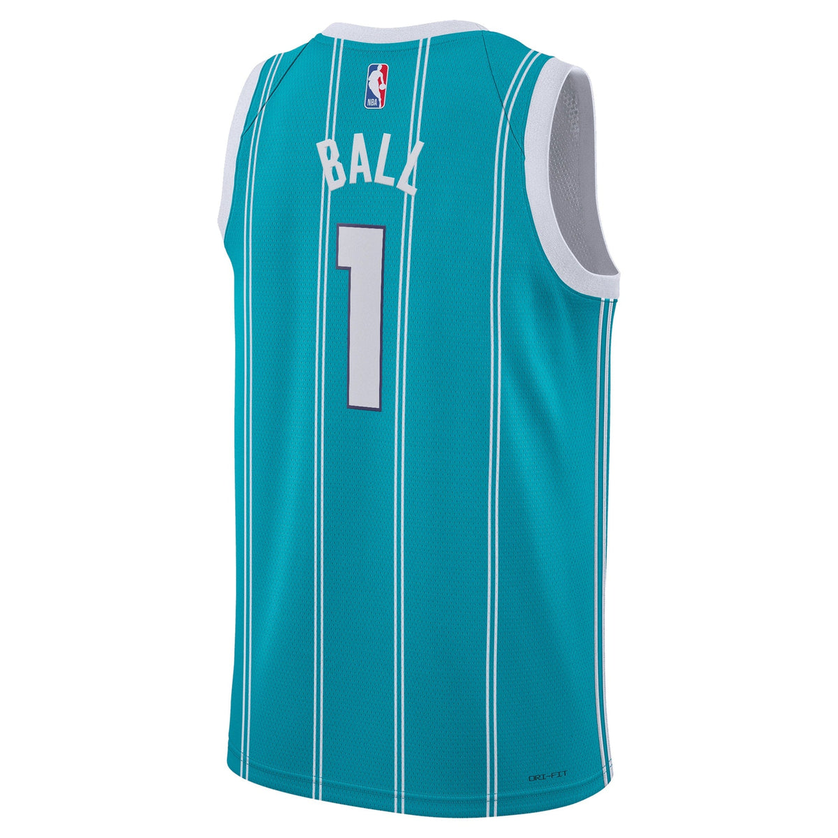 Charlotte Hornets Jordan Brand Icon Edition Swingman Jersey - Teal - LaMelo Ball - Unisex product image 3, provided for
