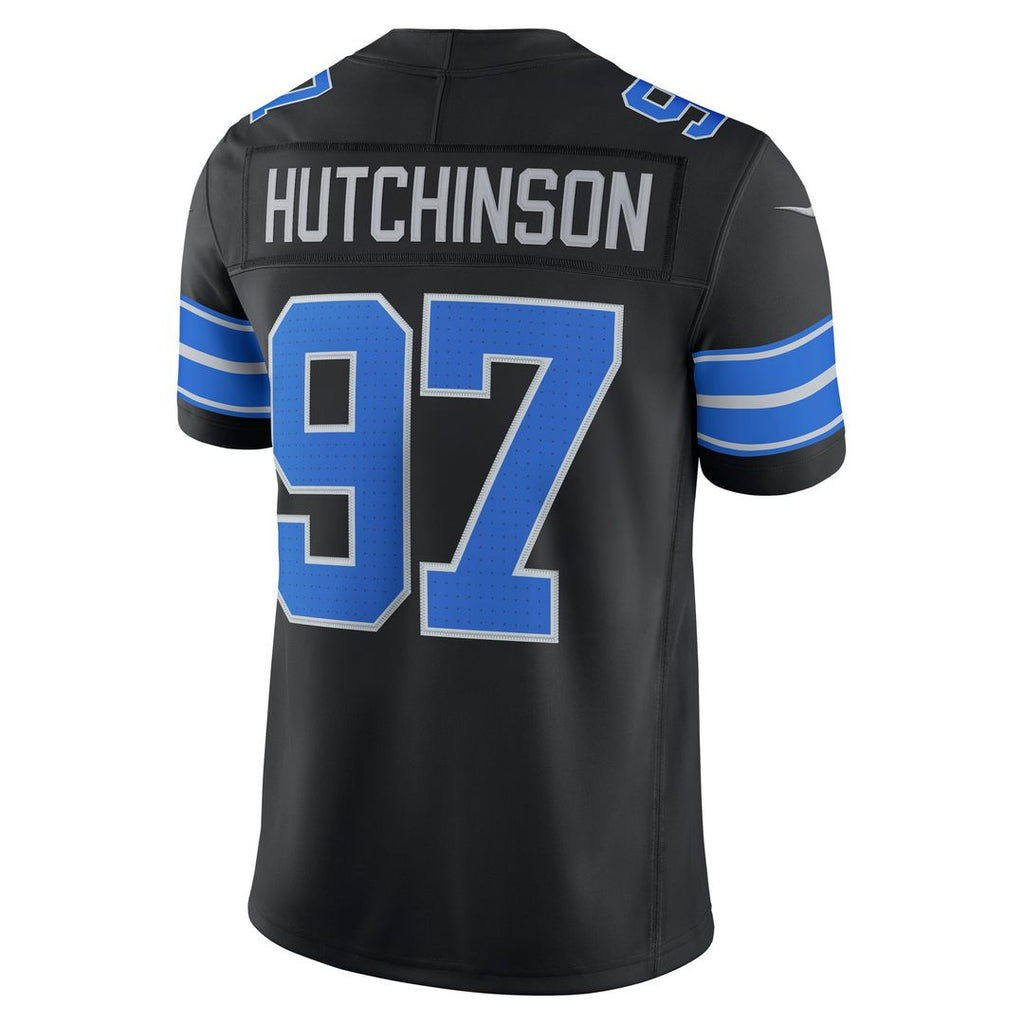 Detroit Lions Aidan Hutchinson Nike Blue Team Vapor F.U.S.E. Stitched Limited Jersey product image 9, provided for visual