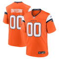 Denver Broncos Tyler Onyedim Nike Orange Game Jersey product image 1, provided for visual reference and product detail review