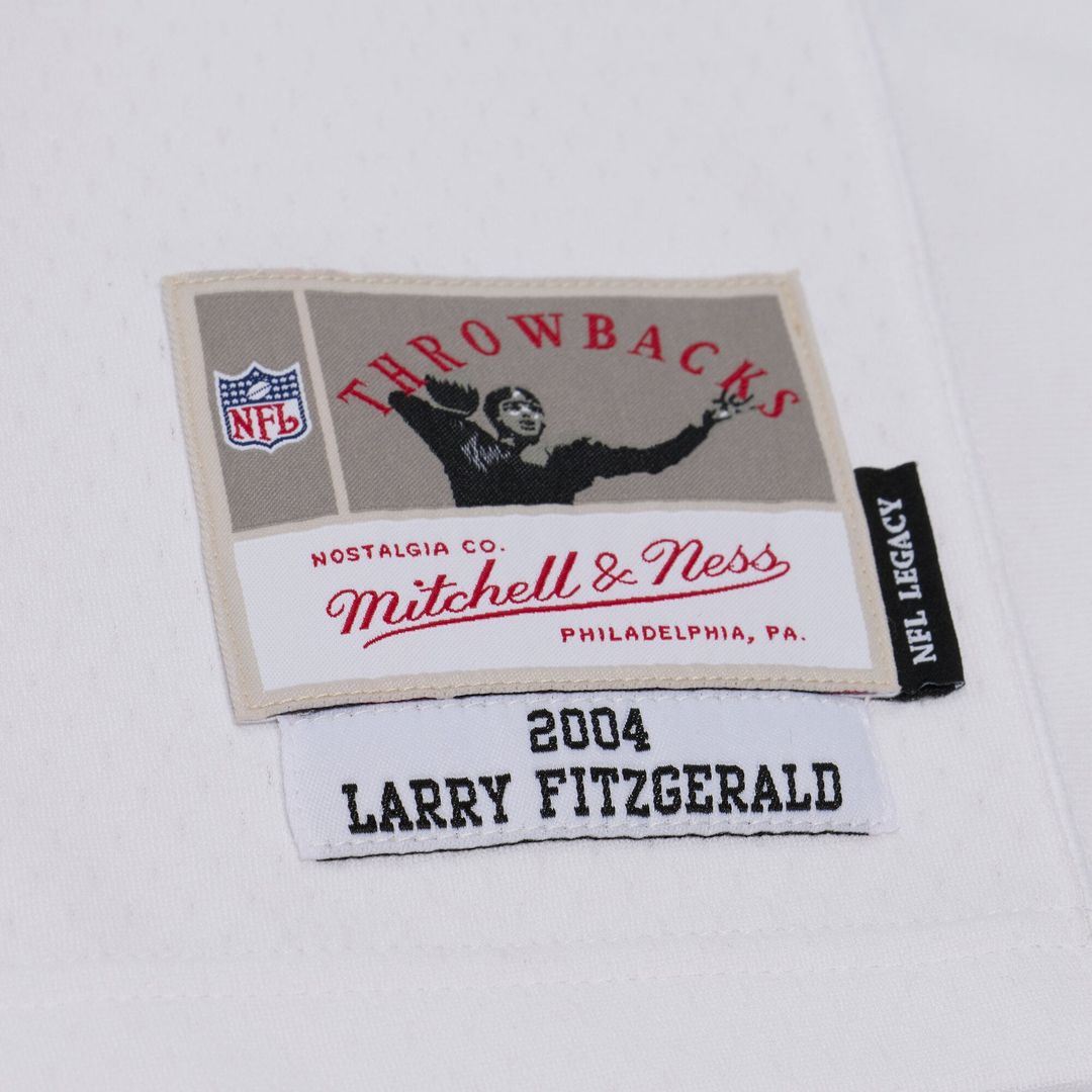 Arizona Cardinals Larry Fitzgerald Mitchell & Ness White 2004 Legacy Replica Player Jersey product image 5, provided for