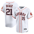 Houston Astros Yainer Diaz Nike White Home Limited Player Jersey product image 1, provided for visual reference and product
