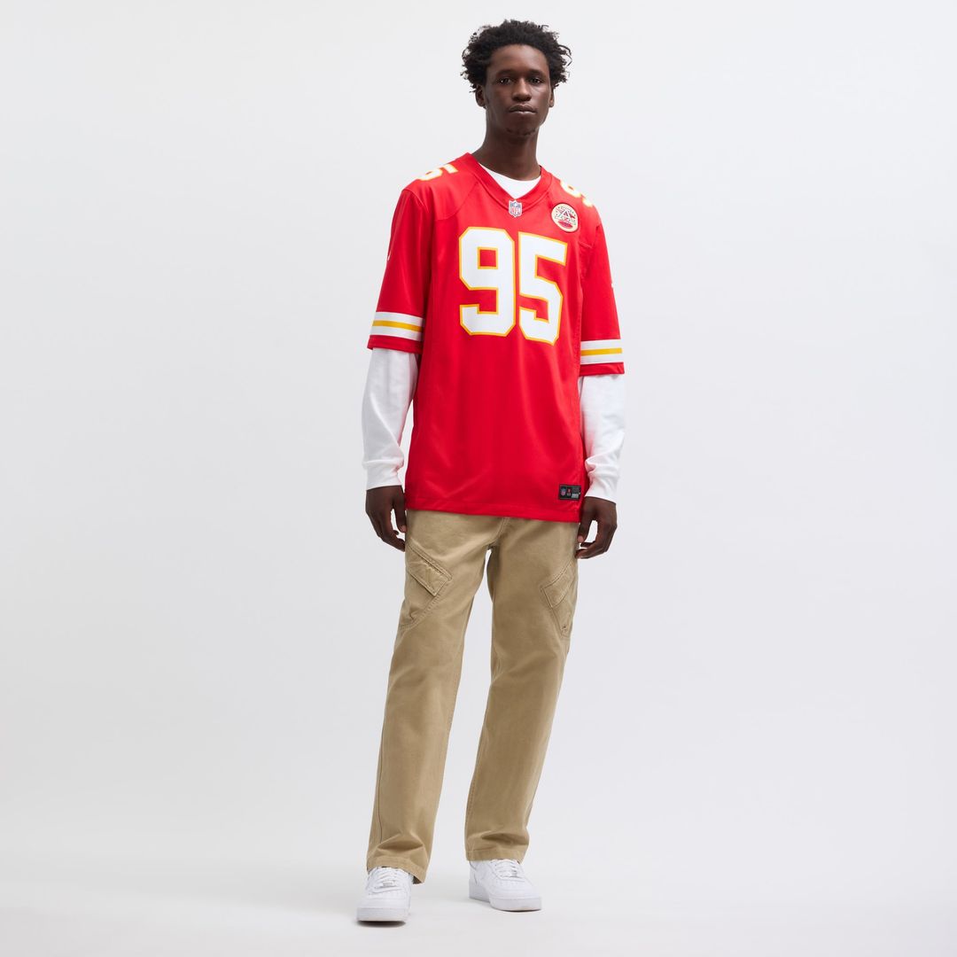 Kansas City Chiefs Chris Jones Nike Red Game Jersey product image 6, provided for visual reference and product detail review