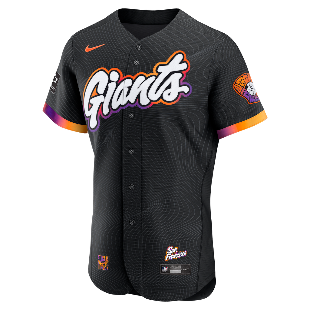 San Francisco Giants Nike Anthracite City Connect Authentic Sponsor Patch Jersey product image 2, provided for visual