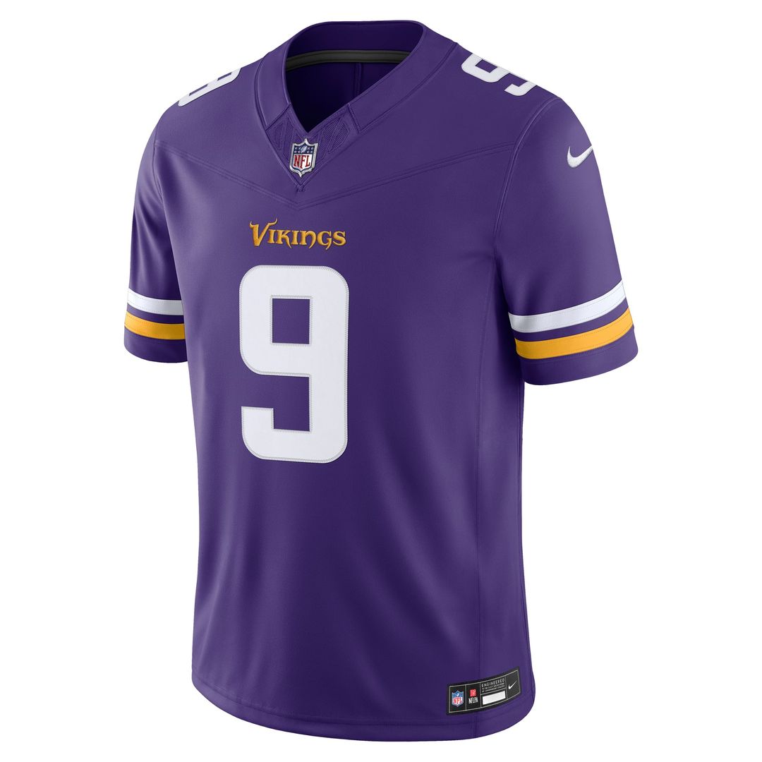 Minnesota Vikings J.J. McCarthy Nike Purple Team Vapor F.U.S.E. Stitched Limited Jersey product image 2, provided for visual