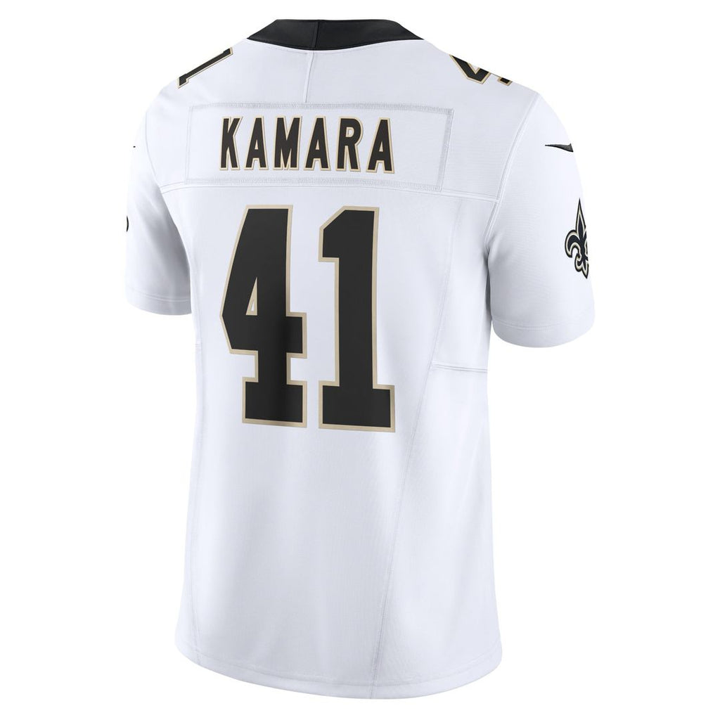 New Orleans Saints Alvin Kamara Nike White Vapor F.U.S.E. Limited Jersey product image 3, provided for visual reference and