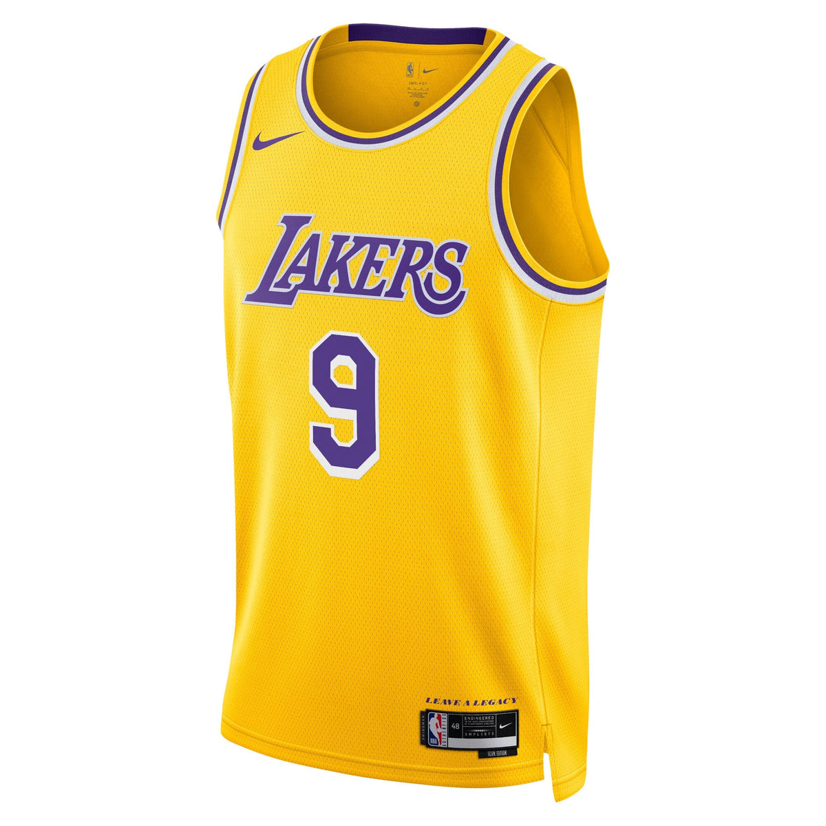 Los Angeles Lakers Nike Icon Swingman Jersey - Gold - Bronny James - Unisex product image 3, provided for visual reference