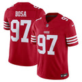 San Francisco 49ers Nick Bosa Nike Scarlet Team Vapor F.U.S.E. Stitched Limited Jersey product image 1, provided for visual