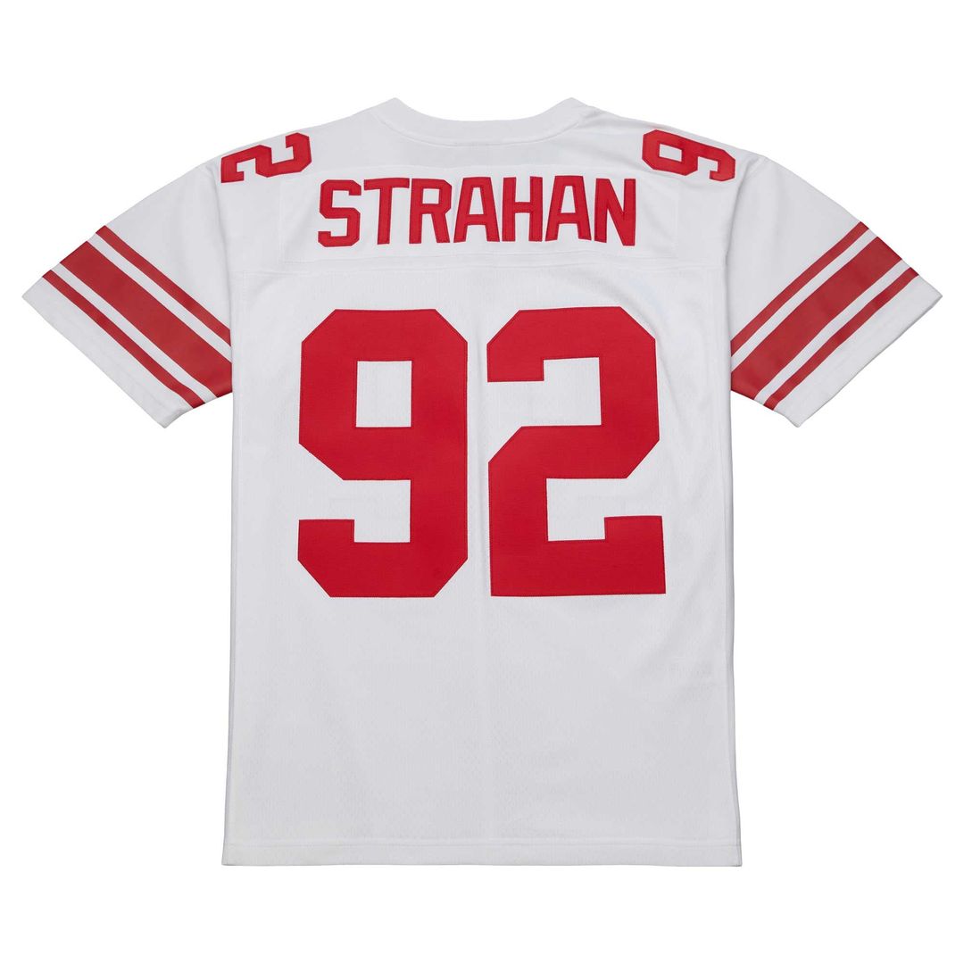 New York Giants Michael Strahan Mitchell & Ness White Legacy Replica Jersey product image 3, provided for visual reference