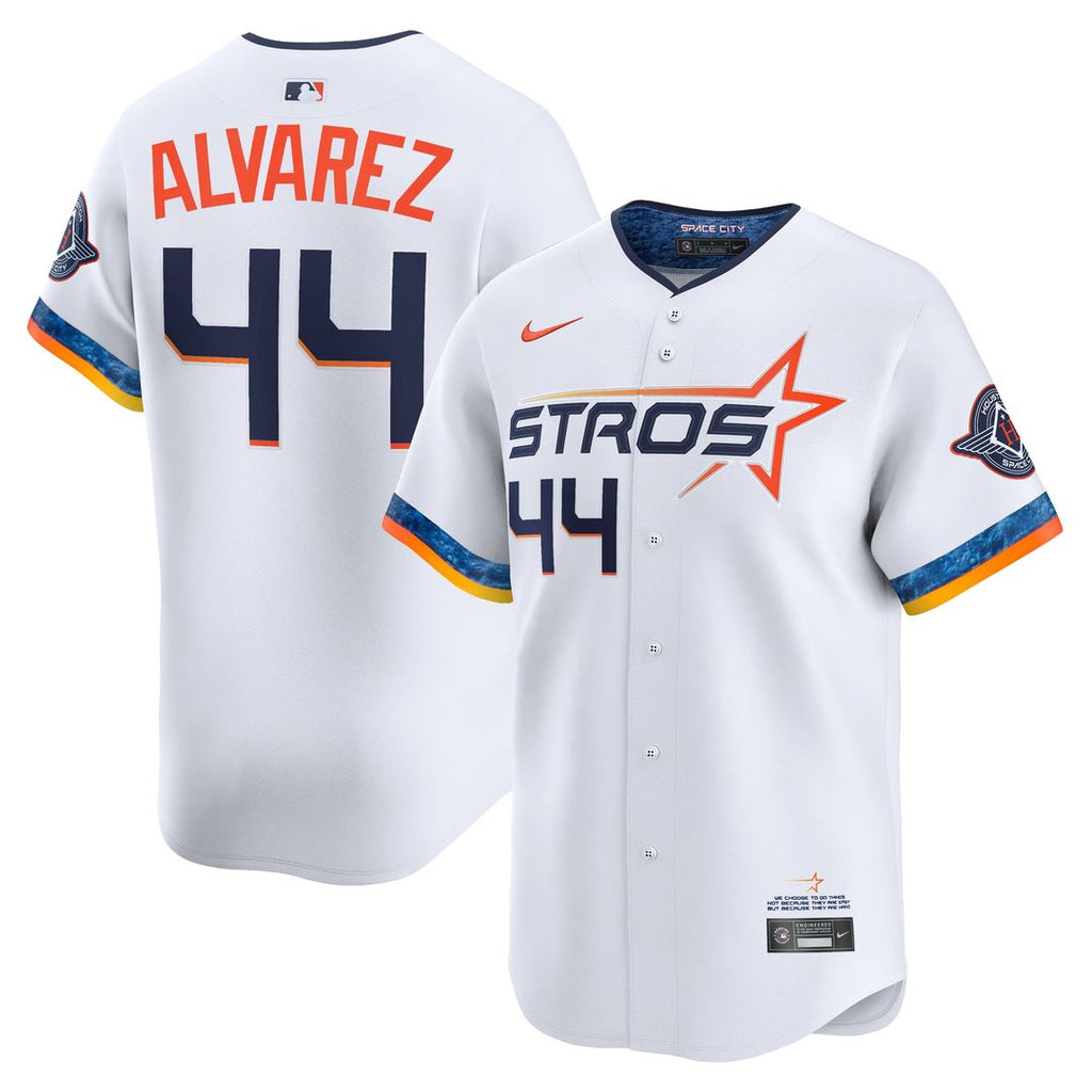 Houston Astros Yordan Alvarez Nike White 2025 City Connect Limited Player Jersey product image 1, provided for visual