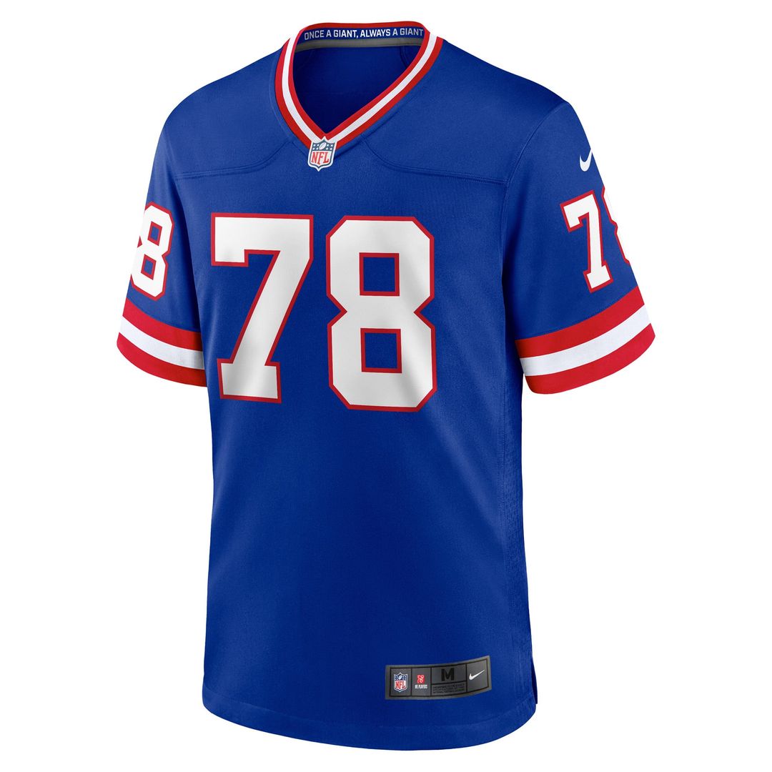 New York Giants Andrew Thomas Nike Royal Alternate Game Jersey product image 2, provided for visual reference and product
