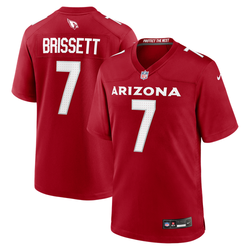 Arizona Cardinals Jacoby Brissett Nike Cardinal Team Game Jersey product image 1, provided for visual reference and product