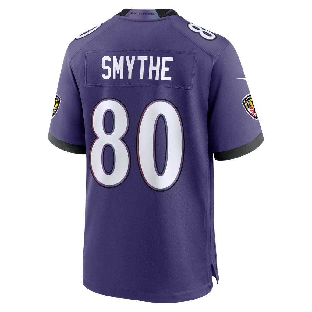 Baltimore Ravens Durham Smythe Nike Purple Team Game Jersey product image 3, provided for visual reference and product