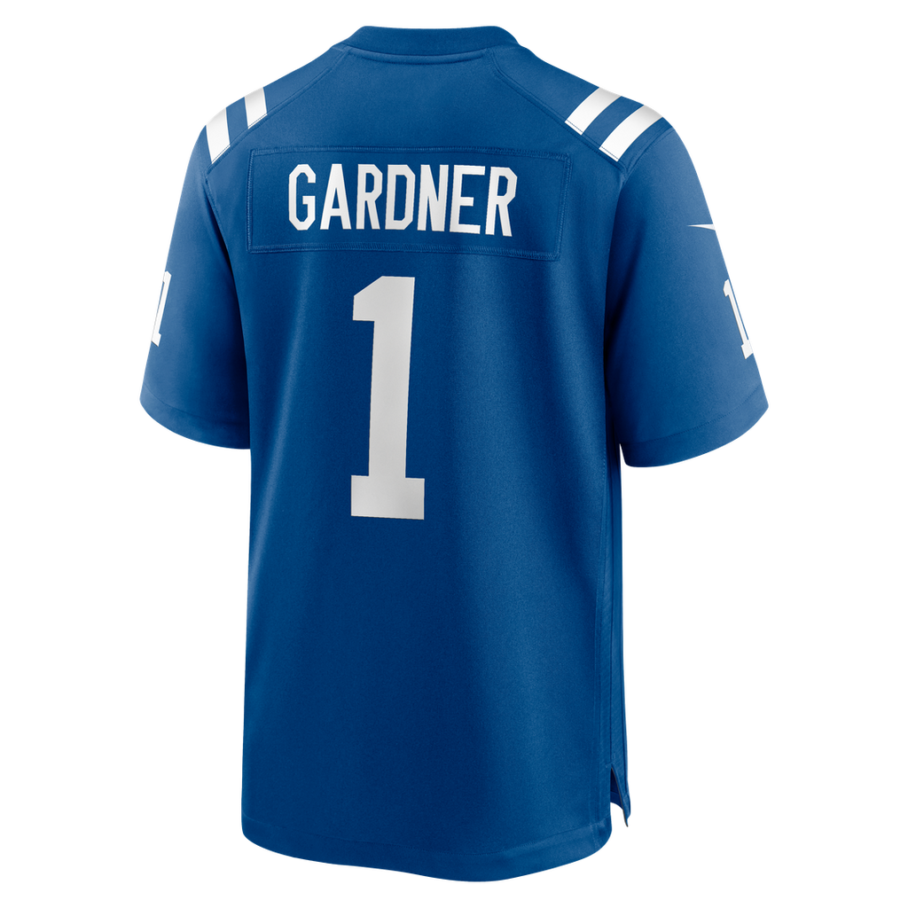 Indianapolis Colts Ahmad Sauce Gardner Nike Royal Team Game Jersey product image 11, provided for visual reference and