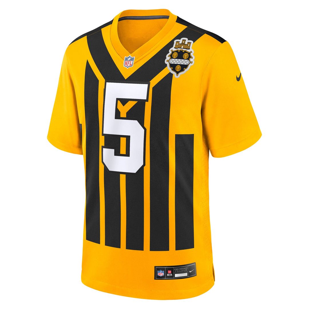 Pittsburgh Steelers Jalen Ramsey Nike Gold Alternate 1933 Throwback Game Jersey product image 2, provided for visual