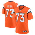 Denver Broncos Frank Crum Nike Orange Team Game Jersey product image 1, provided for visual reference and product detail
