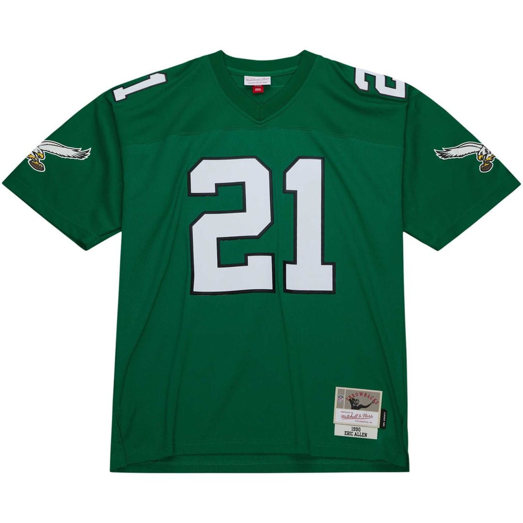 Philadelphia Eagles Eric Allen Mitchell & Ness Kelly Green Legacy Replica Jersey product image 2, provided for visual