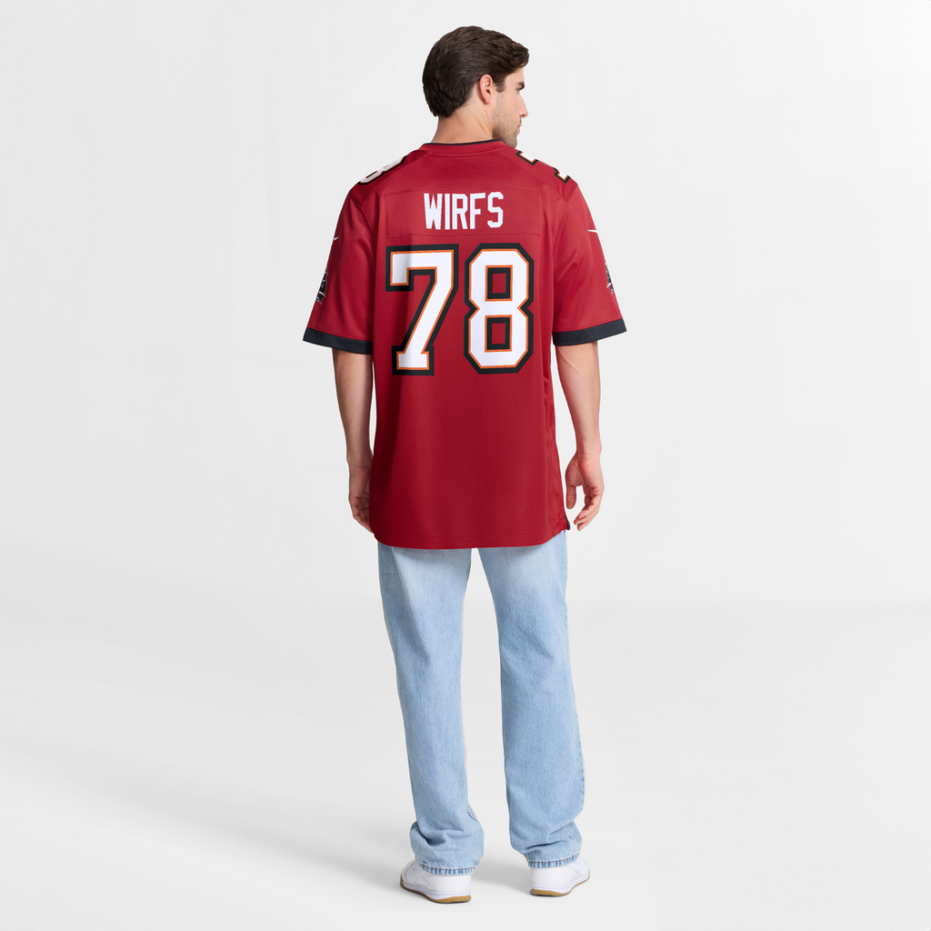 Tampa Bay Buccaneers Tristan Wirfs Nike Orange Alternate Game Jersey product image 20, provided for visual reference and