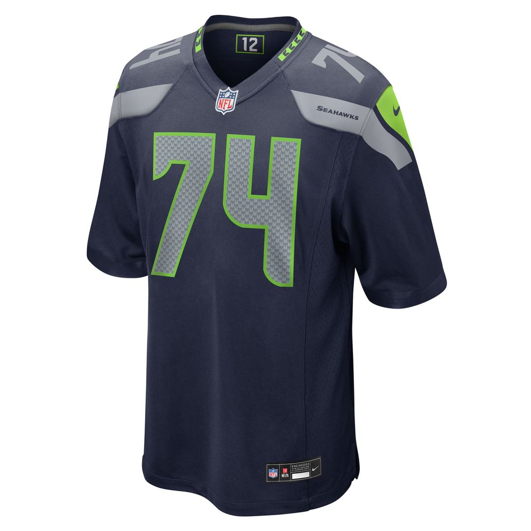 Seattle Seahawks Josh Jones Nike College Navy Team Game Jersey product image 2, provided for visual reference and product
