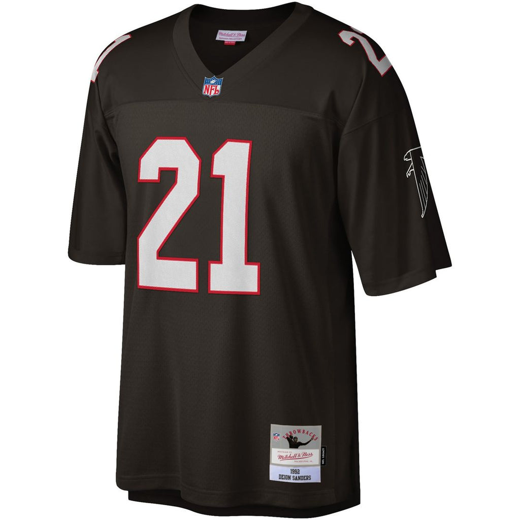 Atlanta Falcons Deion Sanders Mitchell & Ness White Legacy Replica Jersey product image 11, provided for visual reference