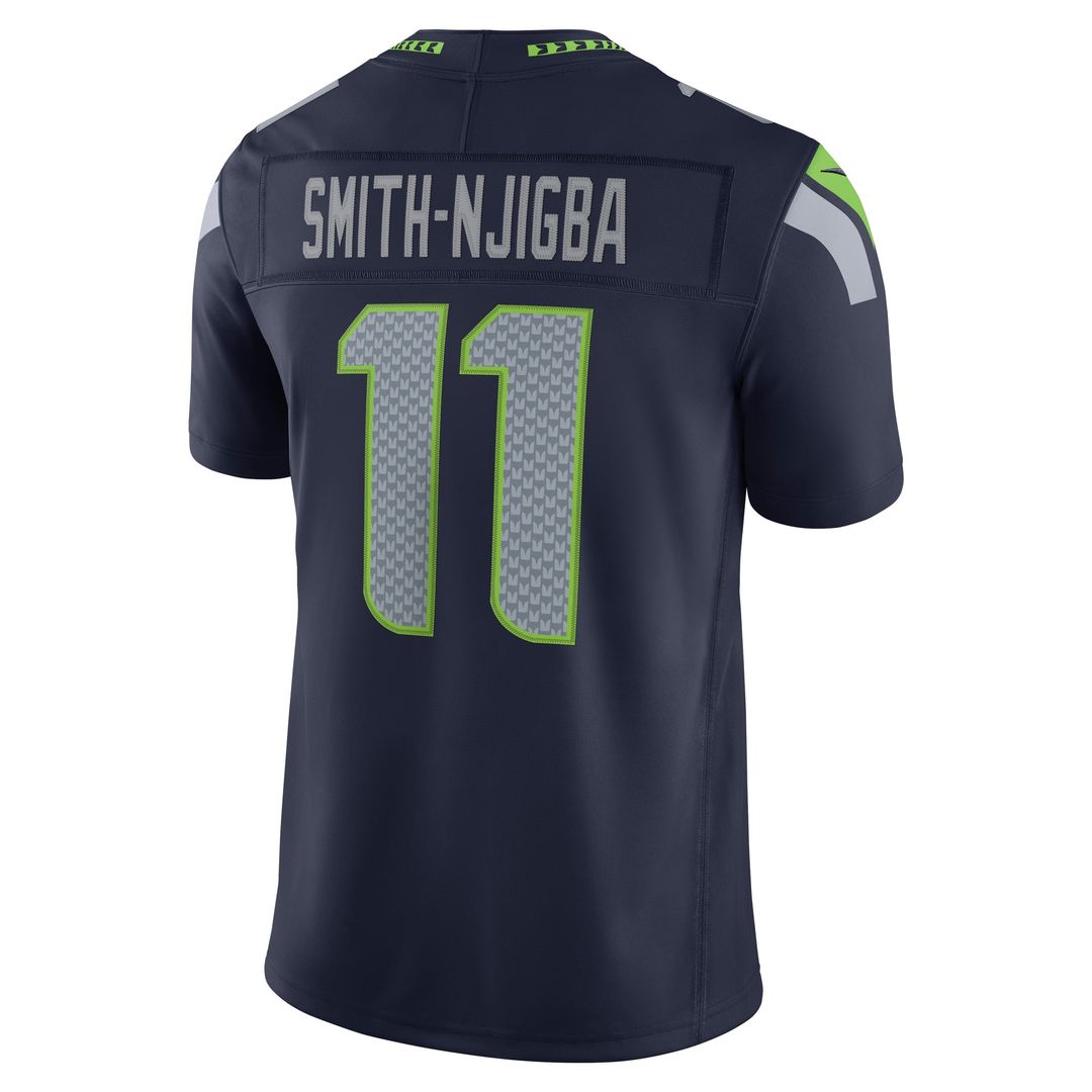 Seattle Seahawks Jaxon Smith-Njigba Nike College Navy Team Vapor F.U.S.E. Stitched Limited Jersey product image 3, provided