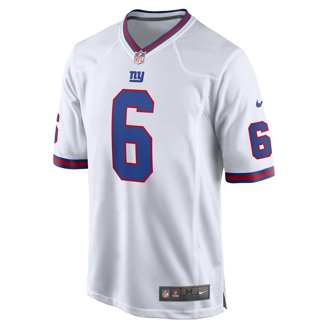 New York Giants Jaxson Dart Nike White Alternate Vintage White Game Jersey product image 2, provided for visual reference
