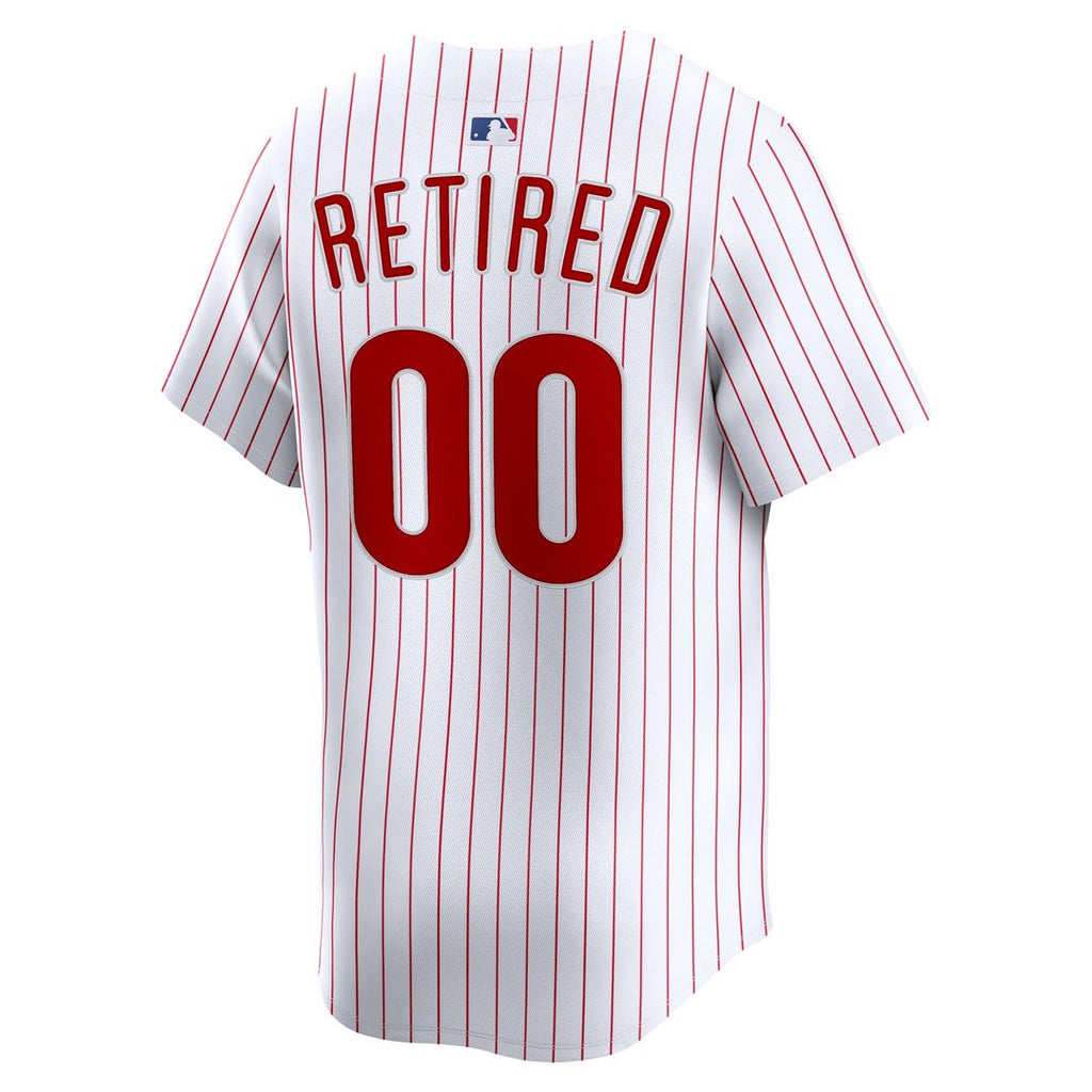 Philadelphia Phillies Nike White Home Limited Pick-A-Player Retired Roster Jersey product image 3, provided for visual