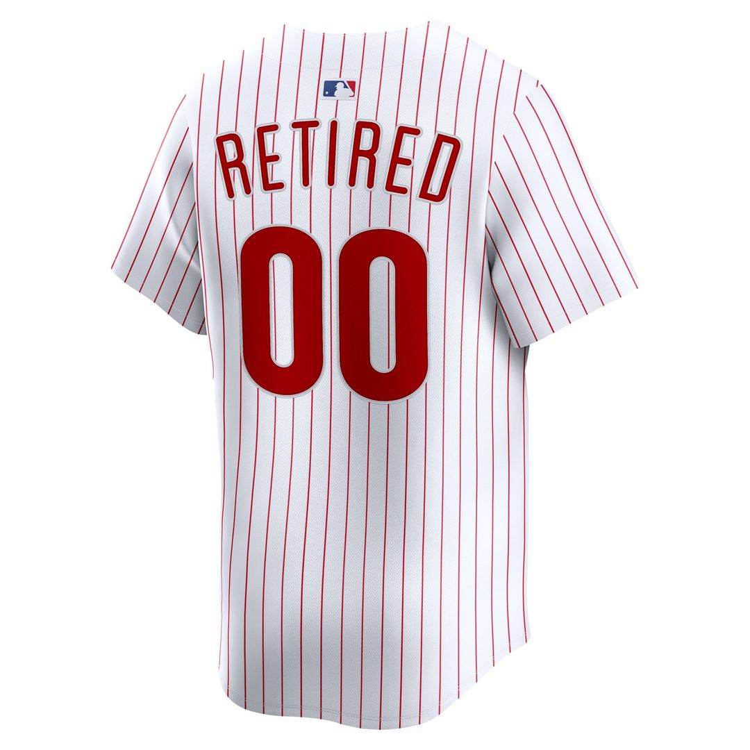 Philadelphia Phillies Nike White Home Limited Pick-A-Player Retired Roster Jersey product image 3, provided for visual