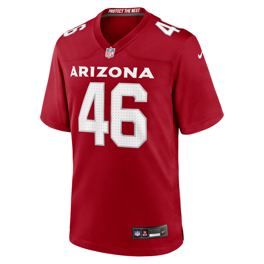 Arizona Cardinals Aaron Brewer Nike Cardinal Team Game Jersey product image 2, provided for visual reference and product