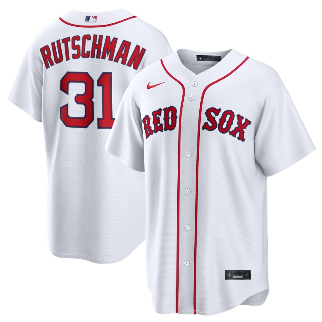 Boston Red Sox Adley Rutschman Nike White Home Replica Jersey product image 1, provided for visual reference and product
