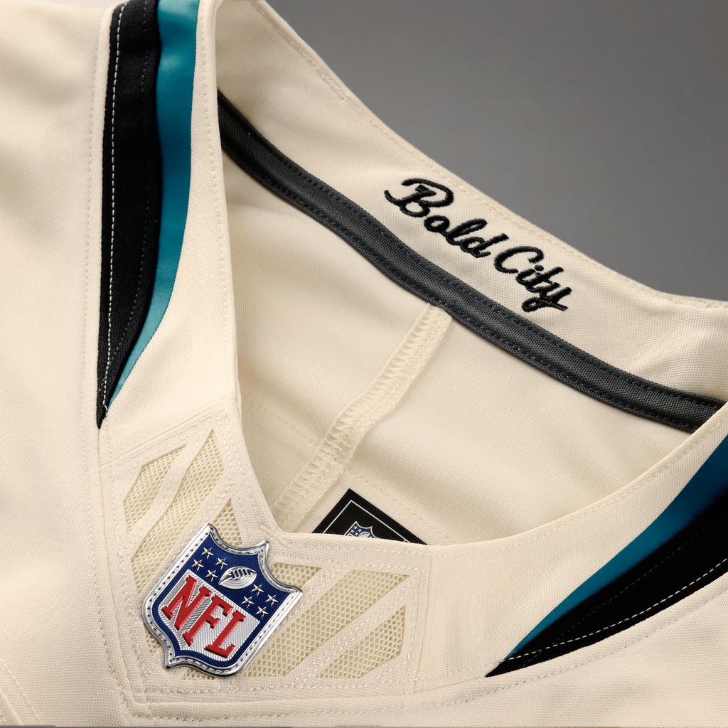 Jacksonville Jaguars Josh Hines-Allen Nike Natural 2026 Rivalries Collection Stitched Limited Jersey product image 6,
