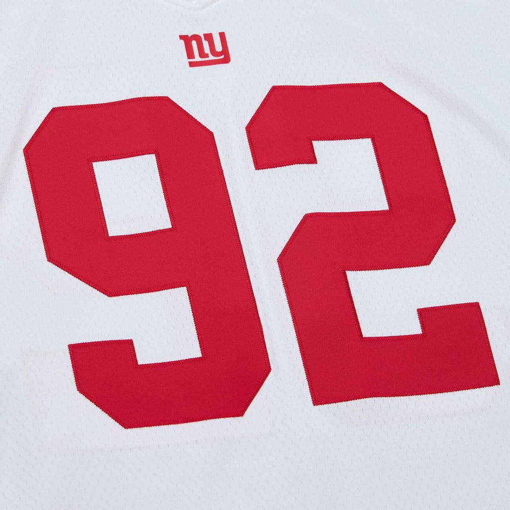 New York Giants Michael Strahan Mitchell & Ness White Legacy Replica Jersey product image 5, provided for visual reference
