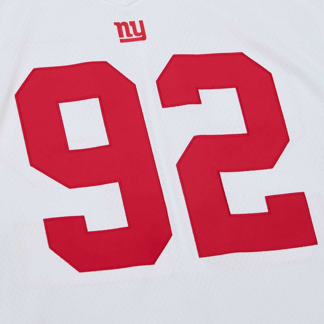 New York Giants Michael Strahan Mitchell & Ness White Legacy Replica Jersey product image 5, provided for visual reference