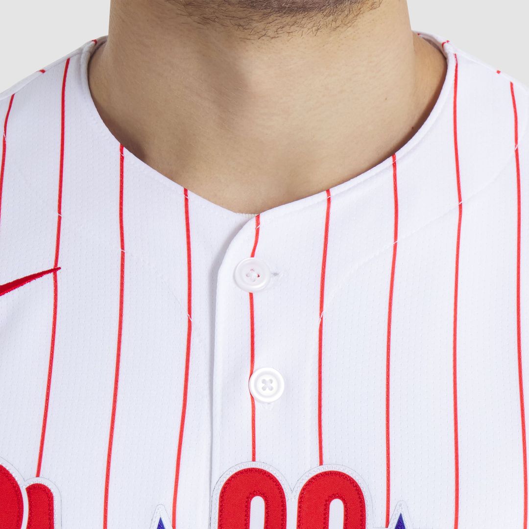 Philadelphia Phillies Bryce Harper Nike White Home Limited Player Jersey product image 7, provided for visual reference and
