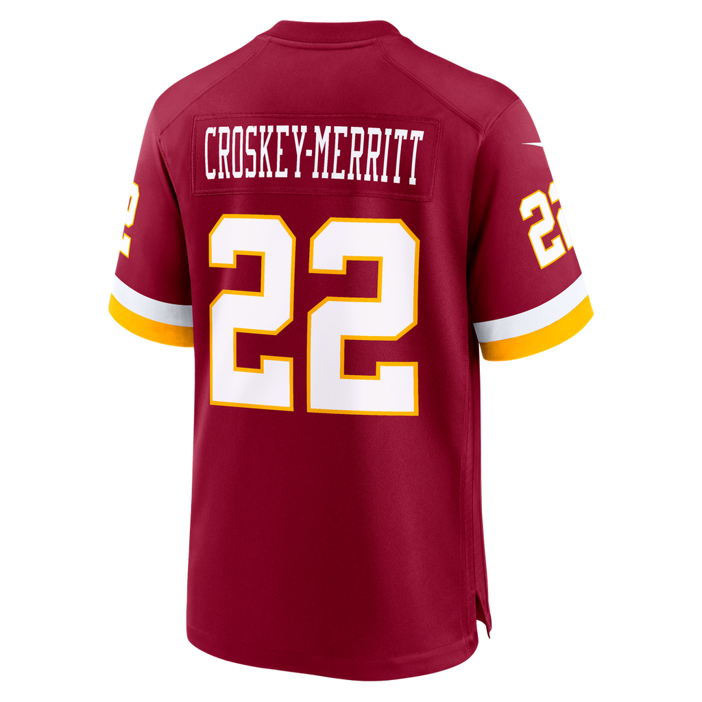 Washington Commanders Jacory Croskey-Merritt Nike Burgundy Game Jersey product image 3, provided for visual reference and