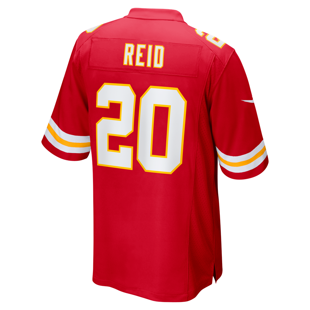 Kansas City Chiefs Justin Reid Nike Red Game Jersey product image 3, provided for visual reference and product detail review