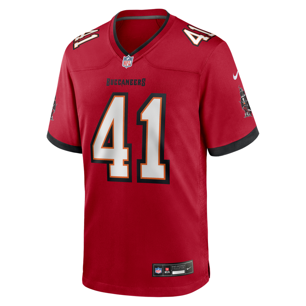 Tampa Bay Buccaneers Ko Kieft Nike Red Game Player Jersey product image 2, provided for visual reference and product detail