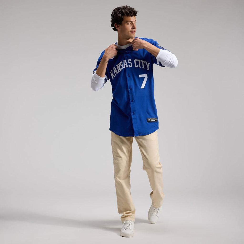 Kansas City Royals Bobby Witt Jr. Nike Royal Alternate 2 Elite Player Jersey product image 6, provided for visual reference