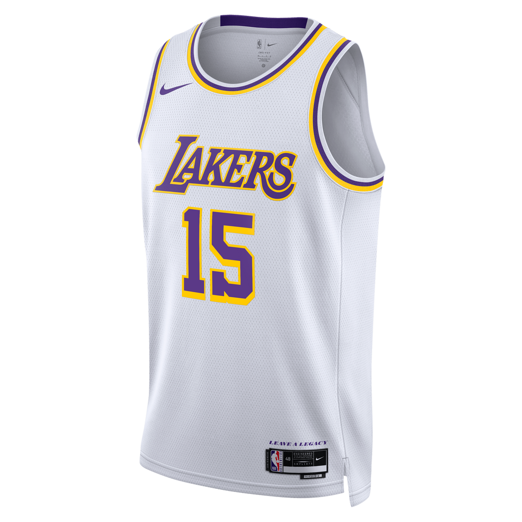 Los Angeles Lakers Nike Association Edition Swingman Jersey - White - Austin Reaves - Unisex product image 3, provided for