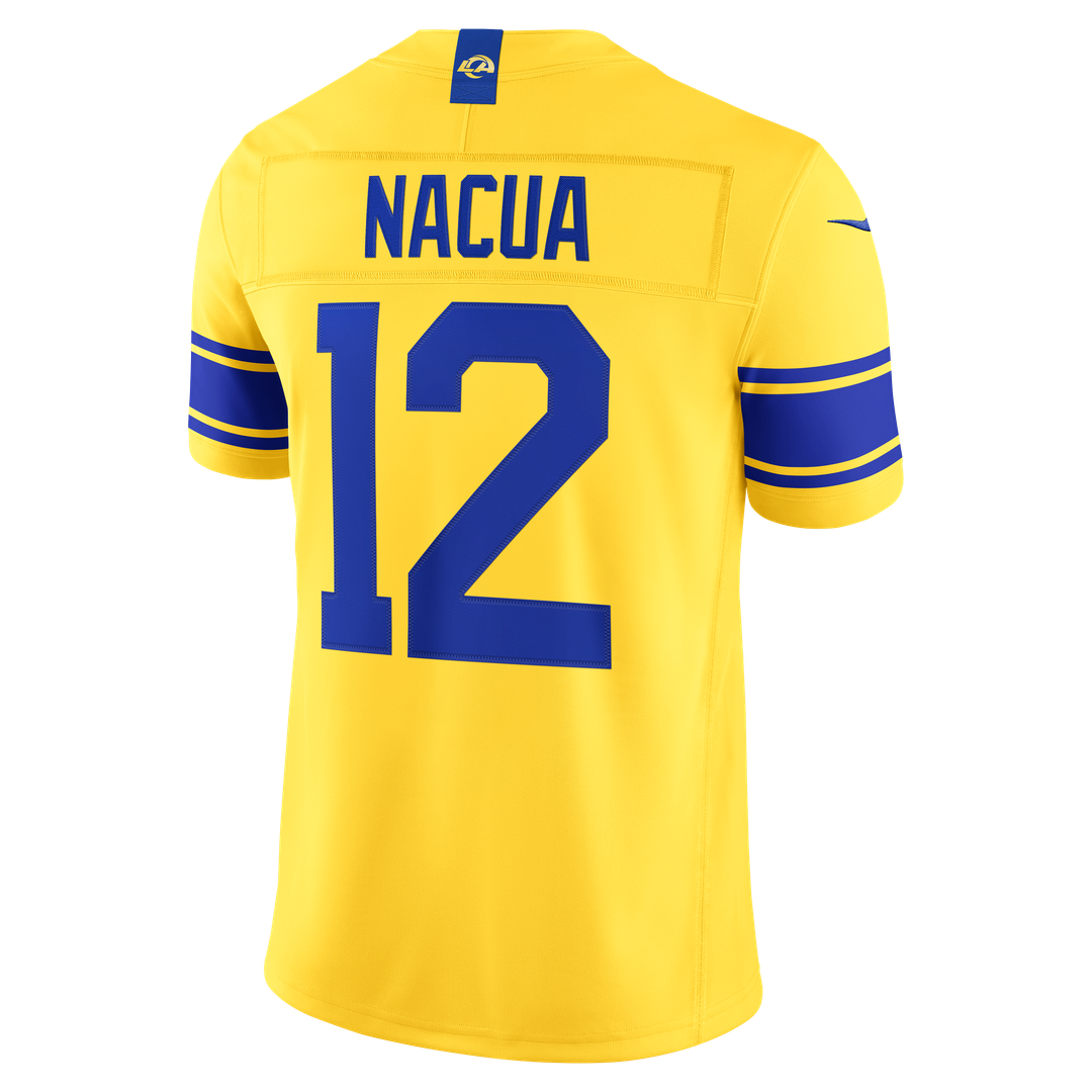 Los Angeles Rams Puka Nacua Nike White Vapor F.U.S.E. Stitched Limited Jersey product image 30, provided for visual