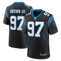 Carolina Panthers Bobby Brown III Nike Black Team Game Jersey product image 1, provided for visual reference and product