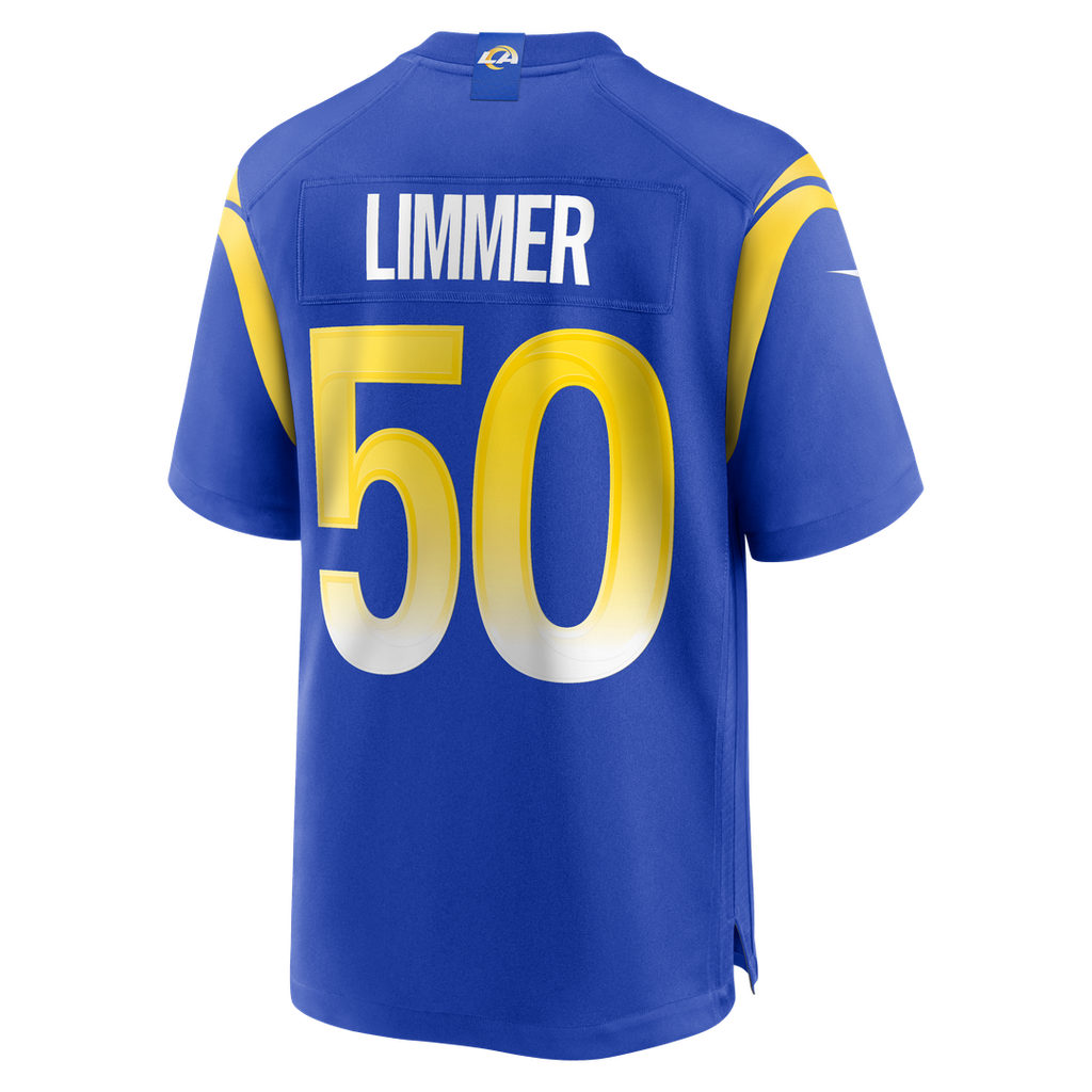 Los Angeles Rams Beaux Limmer Nike Royal Team Game Jersey product image 3, provided for visual reference and product detail