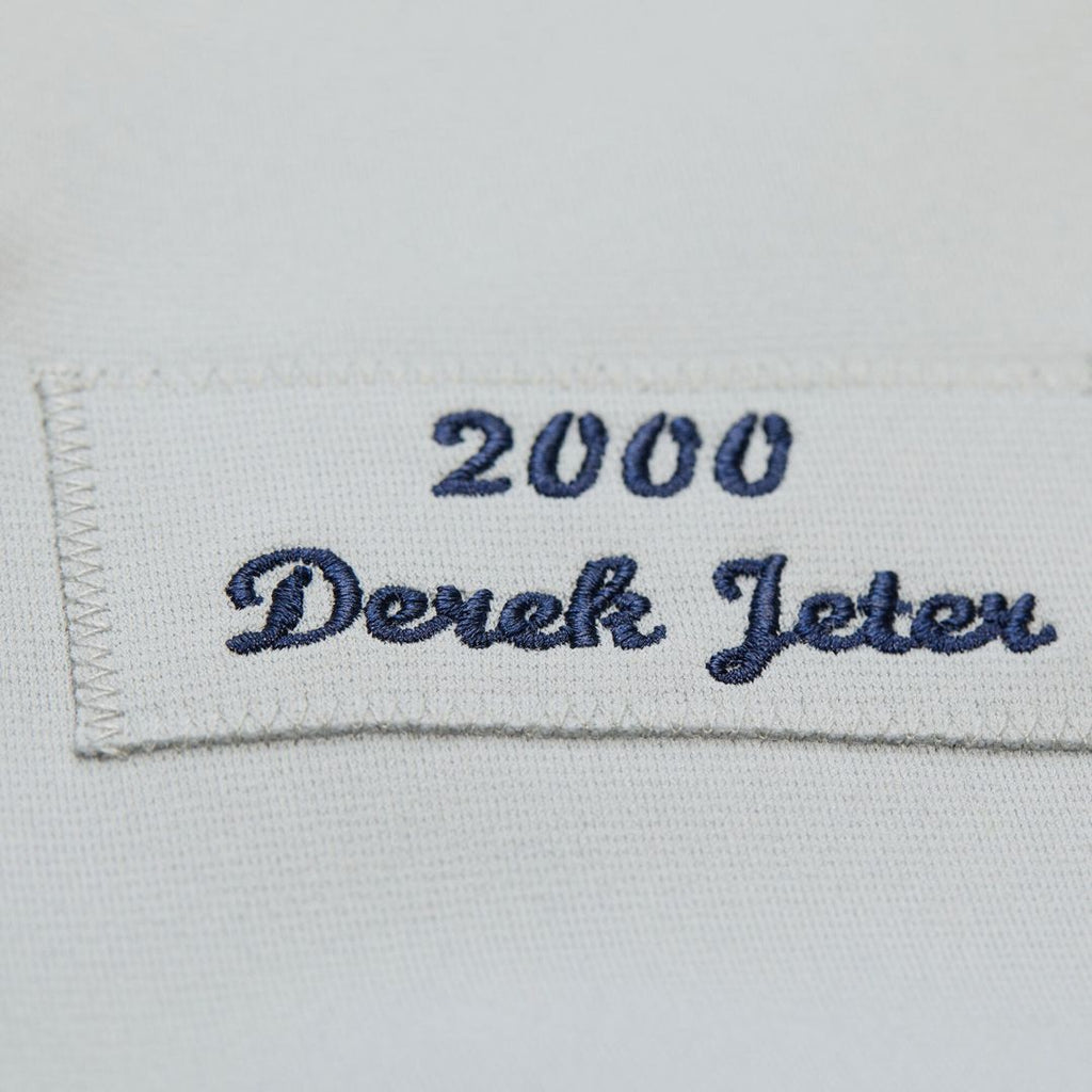 New York Yankees Derek Jeter Mitchell & Ness Gray Cooperstown Collection 2000 World Series Authentic Jersey product image 7,