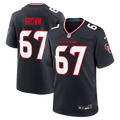 Houston Texans Evan Brown Nike Navy Team Game Jersey product image 1, provided for visual reference and product detail review