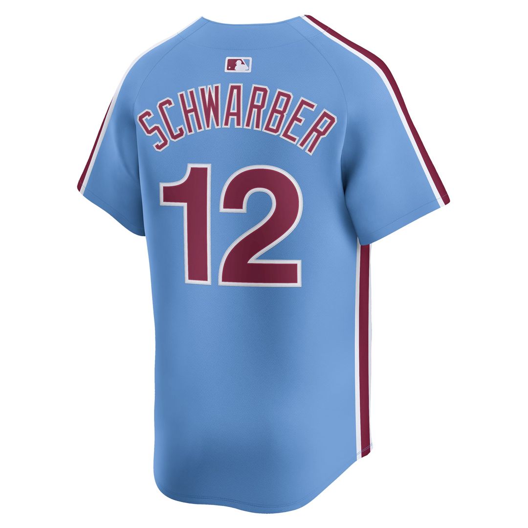 Philadelphia Phillies Kyle Schwarber Nike White Home Limited Player Jersey product image 9, provided for visual reference