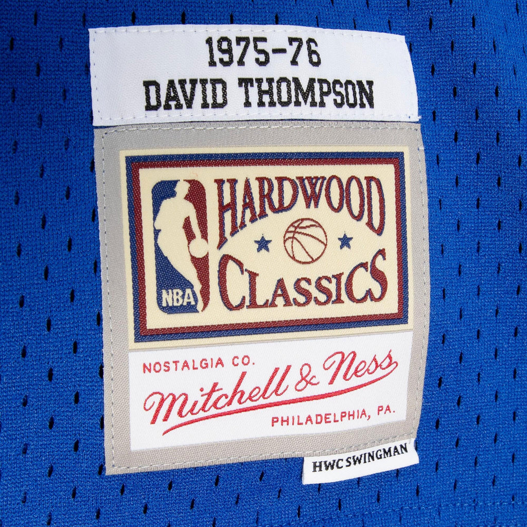 Denver Nuggets Mitchell & Ness David Thompson 1975 Dark Authentic Jersey - Royal Blue product image 6, provided for visual