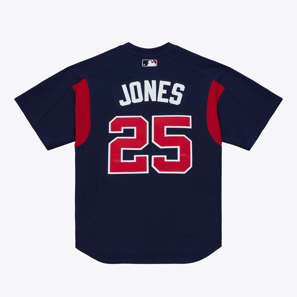 Atlanta Braves Andruw Jones Mitchell & Ness Navy Authentic Batting Practice Jersey product image 2, provided for visual
