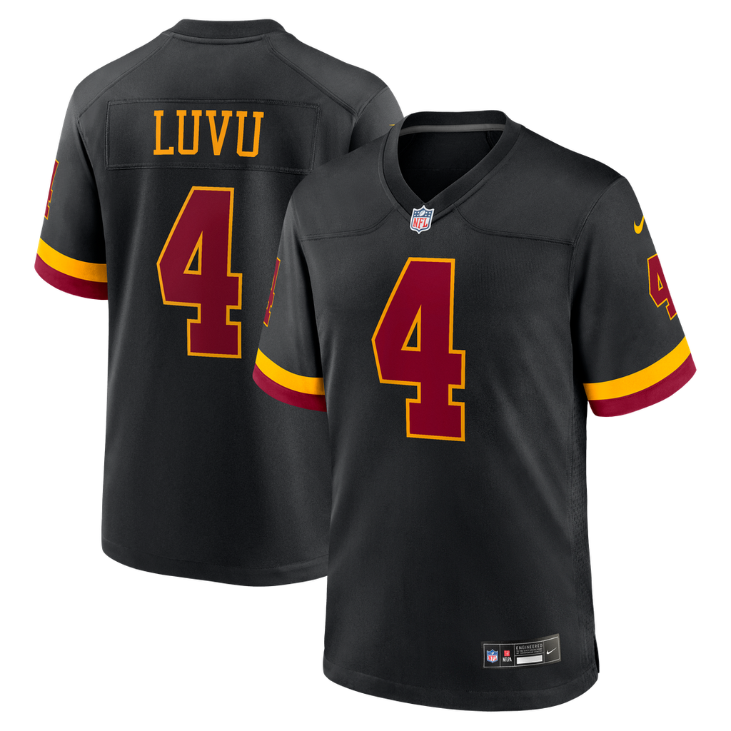Washington Commanders Frankie Luvu Nike Black Hail Raiser Alternate Game Jersey product image 14, provided for visual