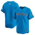 Miami Marlins Nike Blue Limited Jersey product image 1, provided for visual reference and product detail review